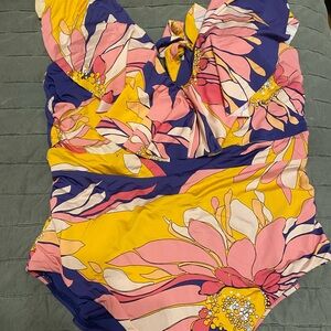 Trina Turk Multicolor Floral Swimsuit